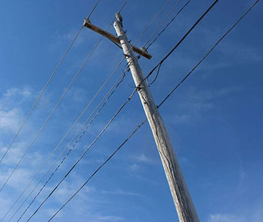 swaged tubular pole for street lighting