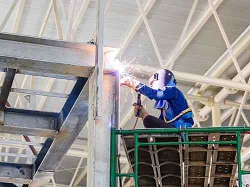Structural fabrication services for industrial infrastructure and metal frames