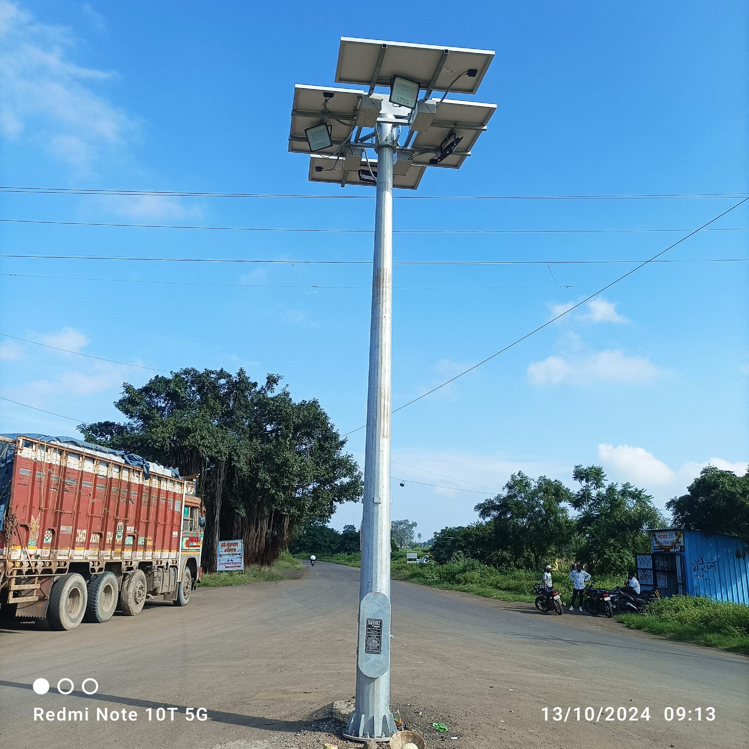 MEDA Solar Highmast Lighting Project – Sinnar (2025)